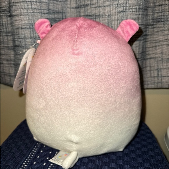 Squishmallows NWT Valentines Day Gift 2023 H Hugh Hippo 8” Pink Hearts - Picture 5 of 5